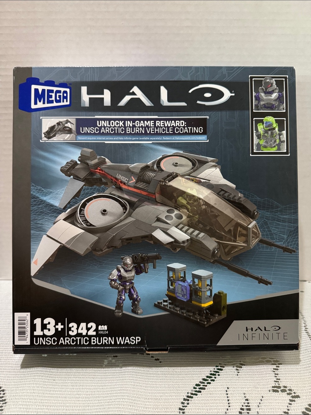 MEGA Halo Infinite UNSC Arctic Burn Wasp Building Blocks Set 342 Pieces HXL04